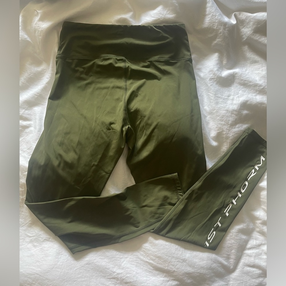1st Phorm active wear legging, army green, size M